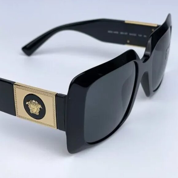 NEW Versace Black Gray Square Women Sunglasses main image 6